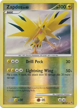 Supreme Victors Zapdos #48/147 reverse holo
